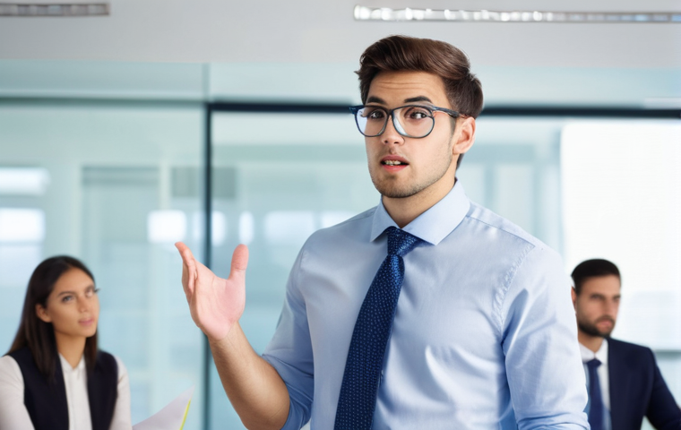 혁신경영컨설턴트 신입과 경력직의 차이 - **Prompt for "Approach to Problems" and "Strategic Vision":**
    "A young male innovation consultan...