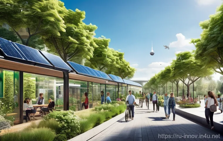 혁신경영 트렌드 분석과 전망 - **Prompt: AI-Powered Collaborative Workspace:**
    "A vibrant, futuristic office environment where ...